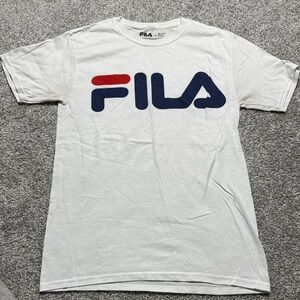 Fila White Short Sleeve Tee Iconic Design